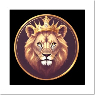 Regal Lion with Crown no.15 Posters and Art